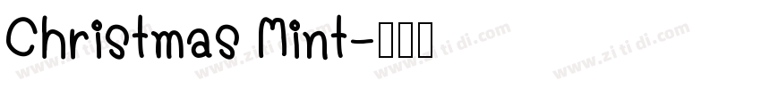 Christmas Mint字体转换